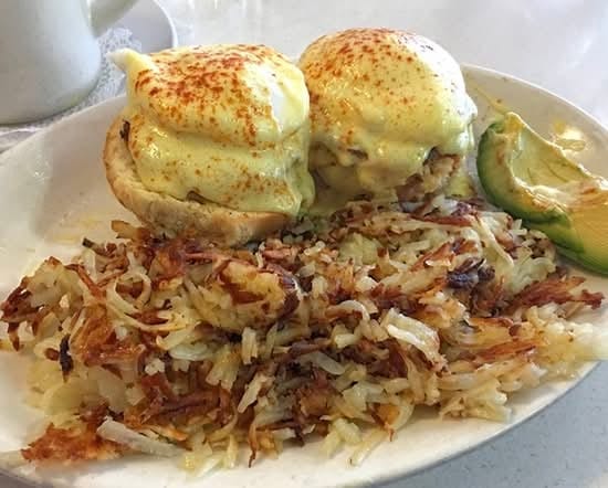 Crab Cake Eggs Benedict.